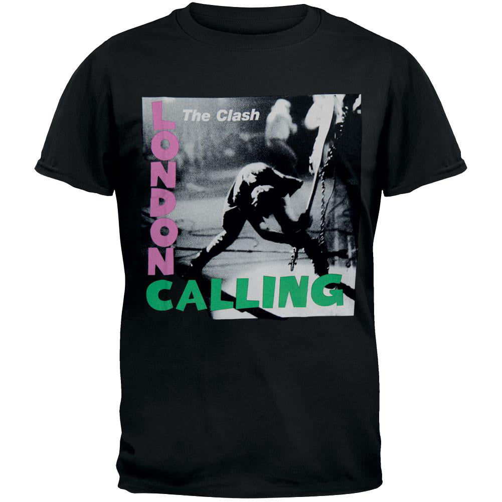 Clash Swag London Calling Lyrics Girls Youth Grey T Shirt New Official