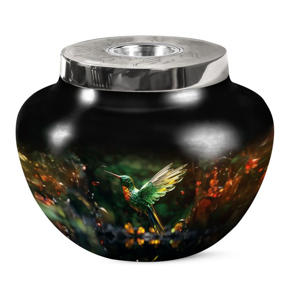 KARYLIZ Humming Bird Cremation Urns Adult - Burial Urns For Adult Human Ashes - Urn For Ashes Adult Male - Urns For Women Human Ashes - Human Cremation Urns - Urn For Ashes For Men 10 Inch