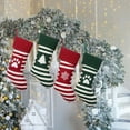 thumbnail image 2 of Jlong Christmas Stockings, 4 Pack 18" Large Cable Knitted Xmas Stockings Farmhouse Christmas Decorations Fireplace Hanging Xmas Stockings for Family Holiday Christmas Party Decor, Christmas Ornaments, 2 of 9