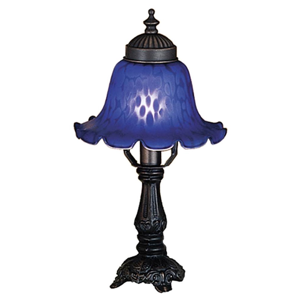 1Light Bell Blue Accent Lamp