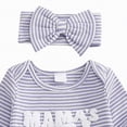 thumbnail image 6 of mgoYE Baby Girl Newborn Clothes Mamas Girl Outfit Long Sleeve Romper Onesie Spring Fall Winter Jumpsuit Infant Coming Home Outfit(Purple,3-6 Months), 6 of 6