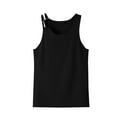 thumbnail image 5 of Afdoent Men's Tank Top Male Sleeveless Threaded Vest Muscle Fitness Tight Sports T Shirt Men's Base Shirt Comfortable, 5 of 5