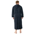 Kingsize Men's Big & Tall Terry Velour Hooded Maxi Robe