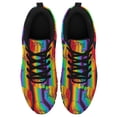 thumbnail image 2 of LGBT Pride Shoes Men Women Fashion Rainbow Sneakers Lightweight Breathable Running Shoes Gift for Gay Lesbian Black Size 9, 2 of 5