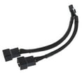 thumbnail image 4 of 15 Cm 4 piezas Y Separador PC De La Computadora Cable De Alimentación Del Ventilador 1 A 2 Funda Negro, 4 of 7