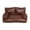 Coffee, variant on Pet Sofa Bed for Dogs Cats, Leather Couch with Backrest & Armrests, Scratch-Resistant Non- Sleeping Lounge, Orthopedic Supportive Indoor Resting Furniture for Living Room