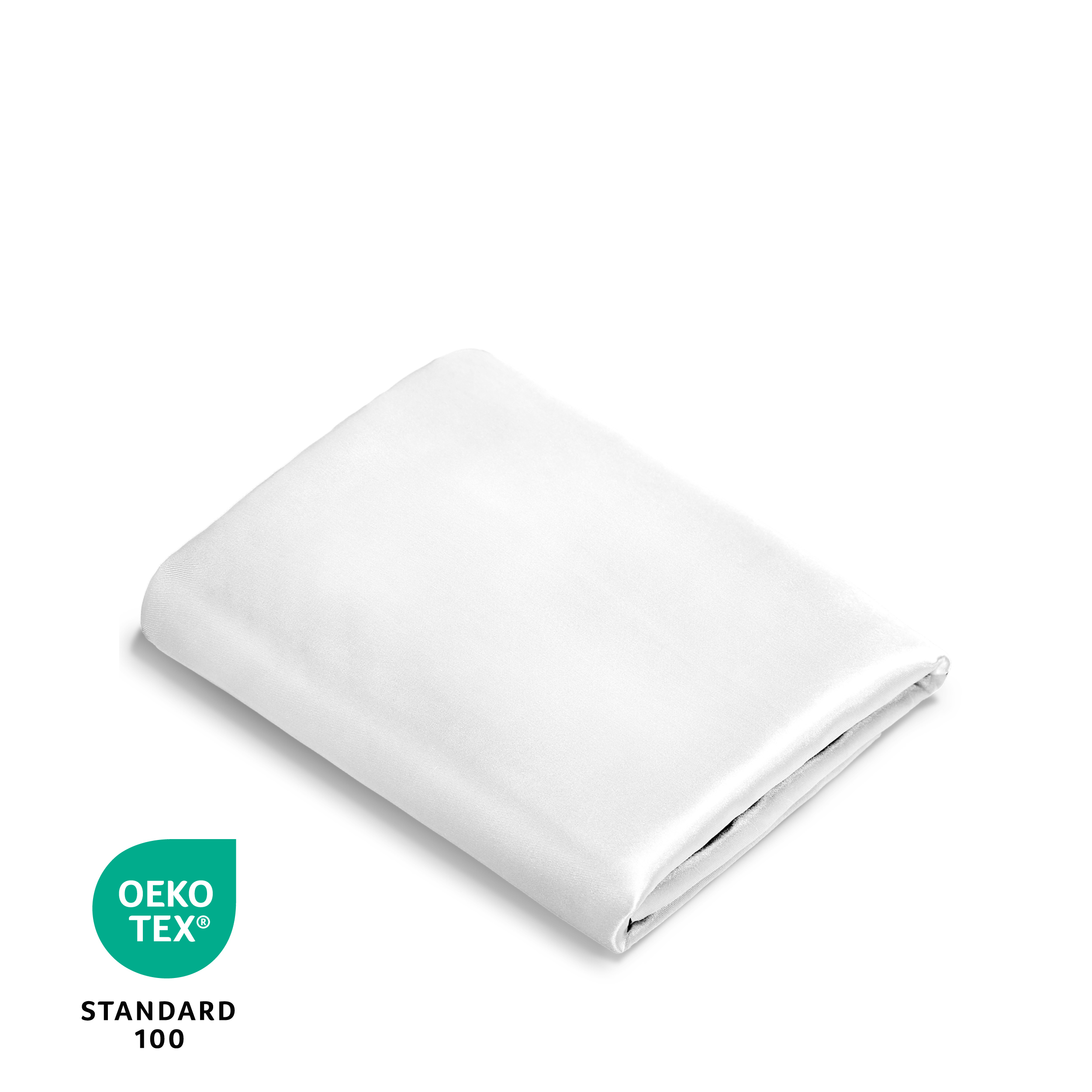Bare Home Satin Body Pillowcase with Zipper, 20x54 White photo 7
