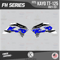 thumbnail image 2 of Kalair GFX Graphics Kit for Kayo Pit Bike TT 125 and TT 140 (2021+) Fh Series, 2 of 5