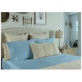 thumbnail image 2 of Comfy Bamboo World 9900 Series 100gsm Embroidered Bedsheets Sheet Set, King Size, Blue, 2 of 5