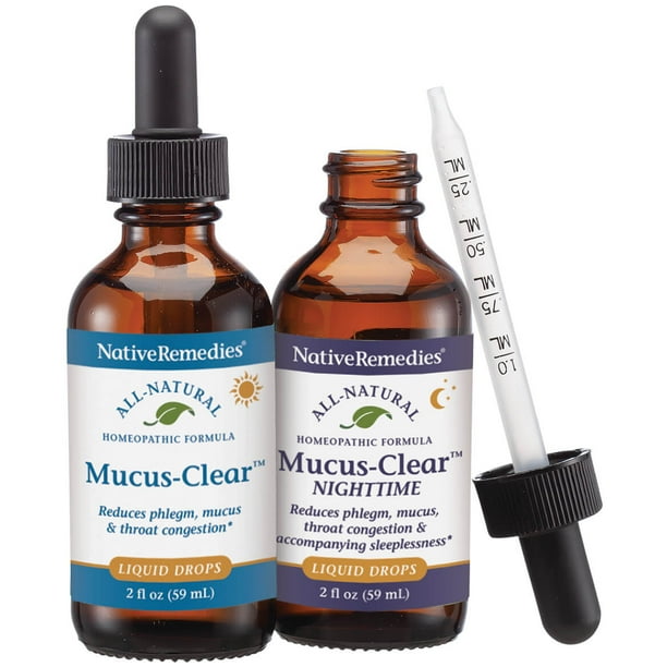 Native Remedies Complete MucusClear ComboPack for 24 hour Relief of
