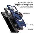 thumbnail image 4 of Compatible Case for Nokia G400 5G Case w/Tempered Glass Screen Protector [Military Grade] Ring Car Mount Kickstand Shockproof Hard Phone Case - Blue, 4 of 7