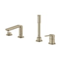 thumbnail image 2 of Grohe Lineare 19577EN1 4-Hole Single-Handle Deck Mount Roman Tub Faucet with 1.75 GPM Hand Shower in Grohe Brushed Nickel, 2 of 4