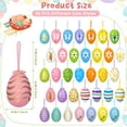 thumbnail image 2 of Scidweet 36PCS Hanging Easter Eggs, 2.36'' Tall Plastic Eggs Easter Decoration for Easter Hunt, Easter Basket Stuffers Fillers, Classroom Prize Supplies, Classroom Gifts for Easter, 2 of 6