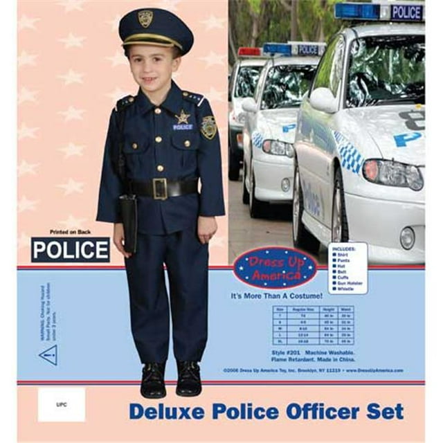 Dress Up America Award Winning Deluxe Police DressUp Costume Set Small 4-6 201-S