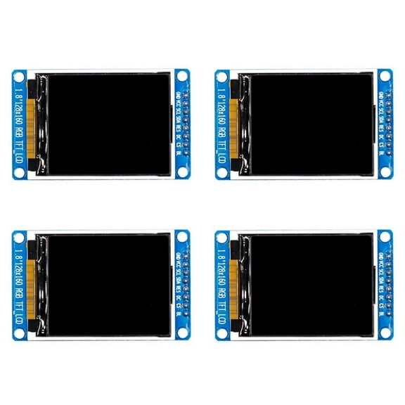 4pcs 1.8 Inch LCD Display Module Full Color 128x160 RGB SPI TFT LCD Display Module ST7735S 3.3V