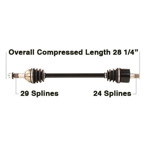 Tytaneum Rear Left CV Axle CAN-7078 for Can-Am Defender HD5 HD5 DPS 2017-2021