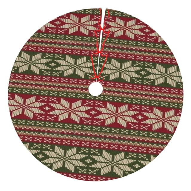 Faldas para árbol de Navidad a cuadros de 30 pulgadas, gruesas, para decoración navideña de invierno, para árbol de Navidad