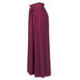 thumbnail image 3 of Made by Olivia Women's Ribbon Tie Chiffon Loose Pleated Wide Leg Palazzo Pants, 3 of 4