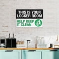 thumbnail image 6 of This Is Your Locker Room Sign 8"x12" Inch Rust Free Aluminum Easy To Read & Sturdy Keep Out Outdoor Metal Signs For Home Farm Yard, 6 of 8