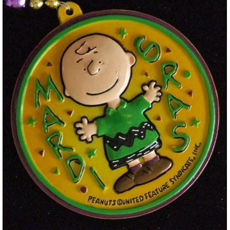 Charlie Brown Peanuts Official Mardi Gras Beads New Orleans Carnival Bayou Lousianna Cajun Creole Party