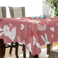 thumbnail image 5 of Yayeee Tablecloths 54" x 54" Rectangle Wrinkle Resistant Party Table Cover, Bunny Love Blooms, 5 of 8