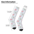 thumbnail image 2 of Fotbe Bunny cartoon with easter print Women's Men's Novelty Crew Socks Cotton Socks Knee High Socks for Walking,Running,Nurses,Pregnancy, 2 of 6