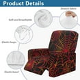 thumbnail image 5 of FOR U DESIGNS Spider Web Red Pattern Recliner Chair Covers 4-Pieces Washable Lazy Boy Recliner Protector Wear-Resistan Recliner Sofa Slipcovers for Pet, Kids, 5 of 8