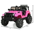 thumbnail image 2 of Gymax Electric 12V Kids Ride-on Car Truck Parent Control with 2.4 GHZ Remote Control Pink, 2 of 8