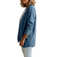 thumbnail image 5 of Stralyhd Denim Cardigan for Women Lightweight Long Sleeve Open Front Jean Jacket Casual Trendy Oversized fit Button up Cardigans Blue L, 5 of 5