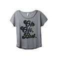 thumbnail image 1 of Oh Ok, But. Women's Fashion Slouchy Dolman T-Shirt Tee Heather Grey X-Large, 1 of 4