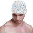 thumbnail image 2 of FYBTO Swimming Cap Funny Animal Colorful Cats Adult FYBTO Polyester, 2 of 4