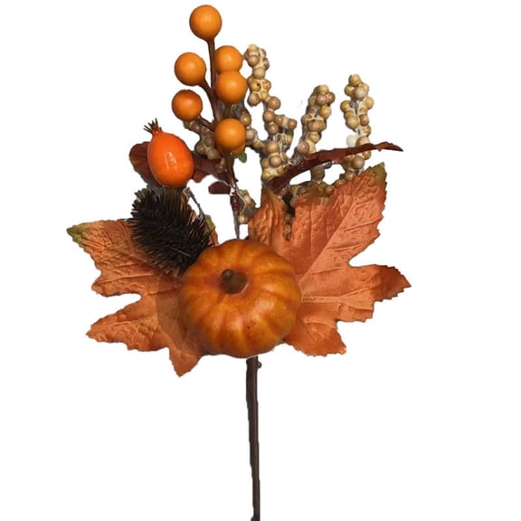 Halloween Glitter Berry Branch Decoration For Vase Floral Arrangement Centerpiece 35x10cm