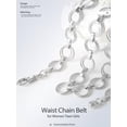 thumbnail image 2 of Chain Belt for Women Metal Waist Chain Fashion Multilayer Chain Belts for Dress, 2 of 7