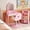 Pink, variant on Guqiart Girls Pretend Vanity Set, Pink Makeup Dressing Table with Light, Barber Chair, Storage Shelf and 7 Pcs Hair Salon Play Accessories