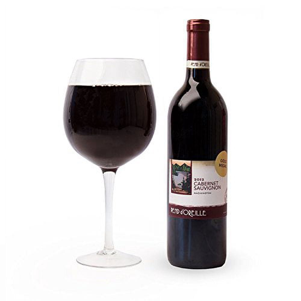Big Betty Novelty Giant Wine Glass that Holds Full Bottle of Wine, Oversized Drinking Set - 750ml