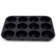 thumbnail image 4 of Molde para magdalenas, molde de silicona para 12 magdalenas, revestimiento antiadherente, magdalenas, brownie, pudín, muffin, latta, molde para muffins, molde para hornear, negro, 4 of 5