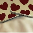 thumbnail image 5 of Wine Red Love Heart Silver Plated Soft  for iPhone Case (Silver,iPhone 13 Mini), 5 of 6