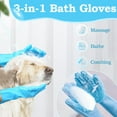 4in1 Dog Washing Gloves, STF9 2 Finger Toothbrushes, Slow Lick Mat