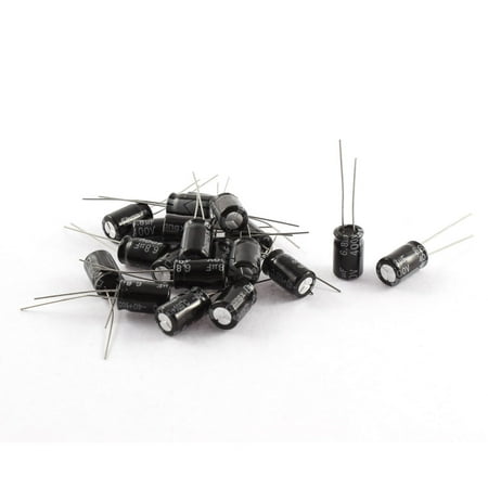 20Pcs 400V 6.8uF 105C Radial Lead Electrolytic Capacitor 8mm x 12mm