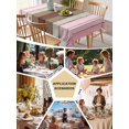 thumbnail image 5 of Pink Wood Grain Table Cloth, Brown Vintage Mottled Country Stripes Waterproof Tablecloth for Square Tables, Reusable Washable Fabric Table Cover for Restaurant Kitchen Dining Tables 54"x54", 5 of 6
