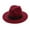 Wine, variant on XUEMAO Men Women Vintage Fedora Outbacks Hats Adjustable with Belt Buckle Wide Brim British Retro Hat