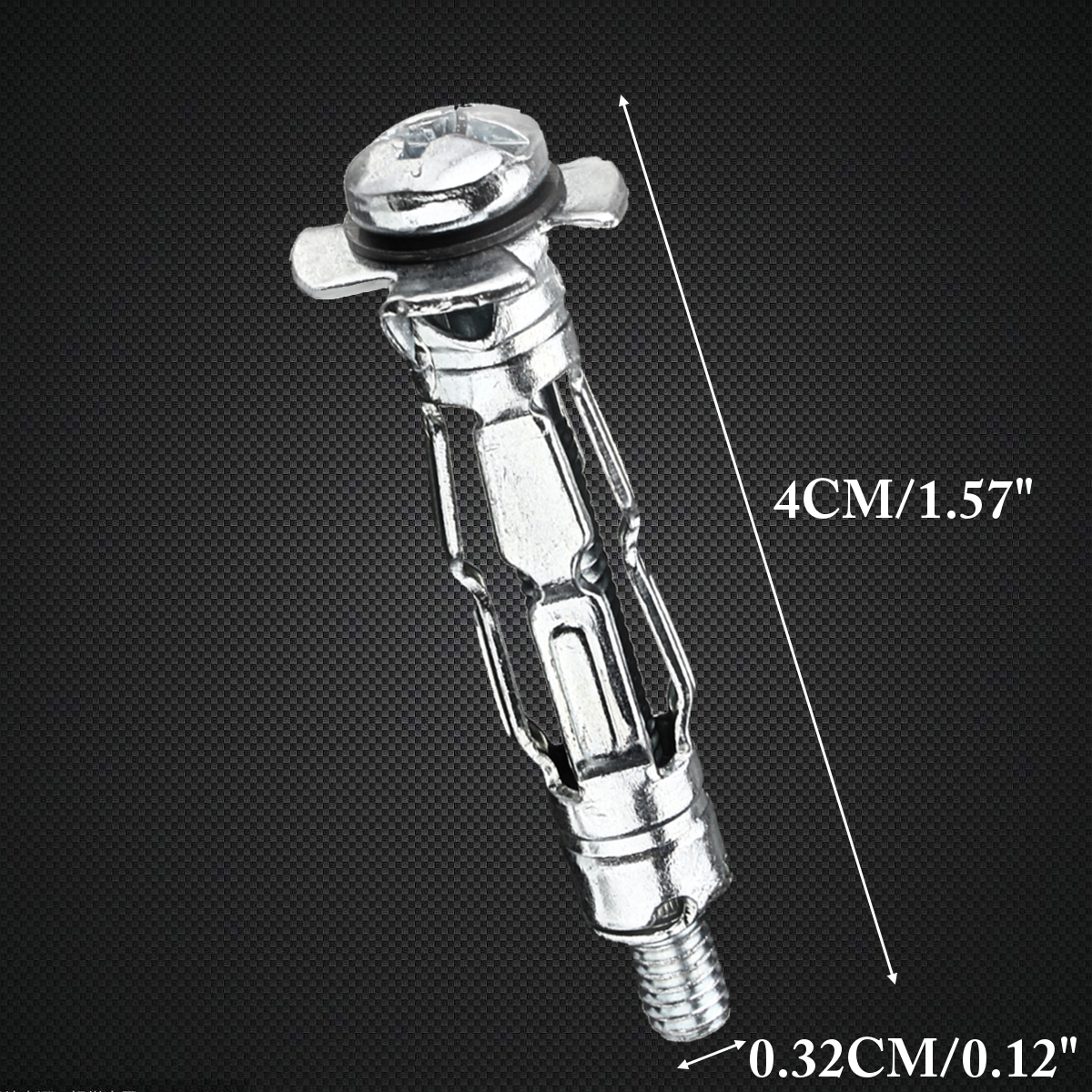 10Pcs Metal M4 Plasterboard Drywall Cavity Wall Anchors Plug Fixings