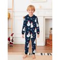 thumbnail image 5 of Michellecmm Family Matching Pajamas Christmas Casual Long Sleeve Jumpsuit Zip Hooded Romper Sleepwear, 5 of 6