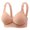 Beige, variant on Bras For Women Plus Size Sports Bras Bras For Women No Underwire Plus Size Lace Push Up Bra Full Coverage Wireless Comfort Bralettes Longline Everyday Bra (Light Pink,B)