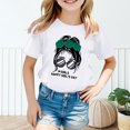 thumbnail image 2 of LUOGENLI Cute Crop Tops for Girls 10-12 Kid Girls Cute Graphic Printed Round Neck Short Sleeve Tee Summer Casual T Shirt Tops Tank Tops for Girls 10-12 Cropped 9-10 Years, 2 of 5