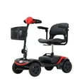 thumbnail image 3 of Segmart 10-Mile 4-Wheel Adult/Senior Scooter, Foldable Compact Scooter for Seniors with Removable Basket, 300W Electric Wheelchair, 5 mph, 3 of 15