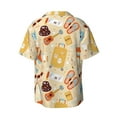 thumbnail image 4 of Goofa Summer Travel Printed Men's Casual Short-sleeved Shirt,Lightweight Breathable Button-down,Summer Casual men's top,Versatile Fashion shirt-XX-Large, 4 of 7