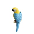 thumbnail image 2 of Patio Wall Decorations Outdoor 10 Inch Blue Parrot Figurine Hanging Bird Wall Decor for Patio Tropical Outdoor Decor Wall Art for Home Decor 1 Pack, 2 of 7