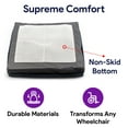 thumbnail image 4 of ProHeal Alternating Pressure Gel Infused Memory Foam Wheelchair Cushion - Sciatica Relief, 4 Air Cells, Coccyx and Tailbone Pain Relief - 20” x 18” x 3”, 4 of 6