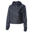 thumbnail image 3 of ShirtBANC Women's Croptop Windbreaker Lightweight Water Resistant Raincoat, 3 of 7